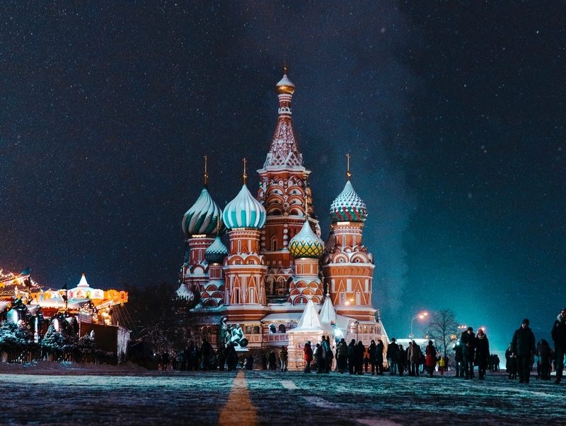 Cathédrale Saint Basile à Moscou en Russie