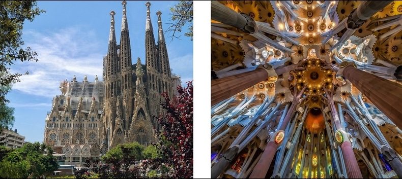 Sagrada Familia à Barcelone en Espagne